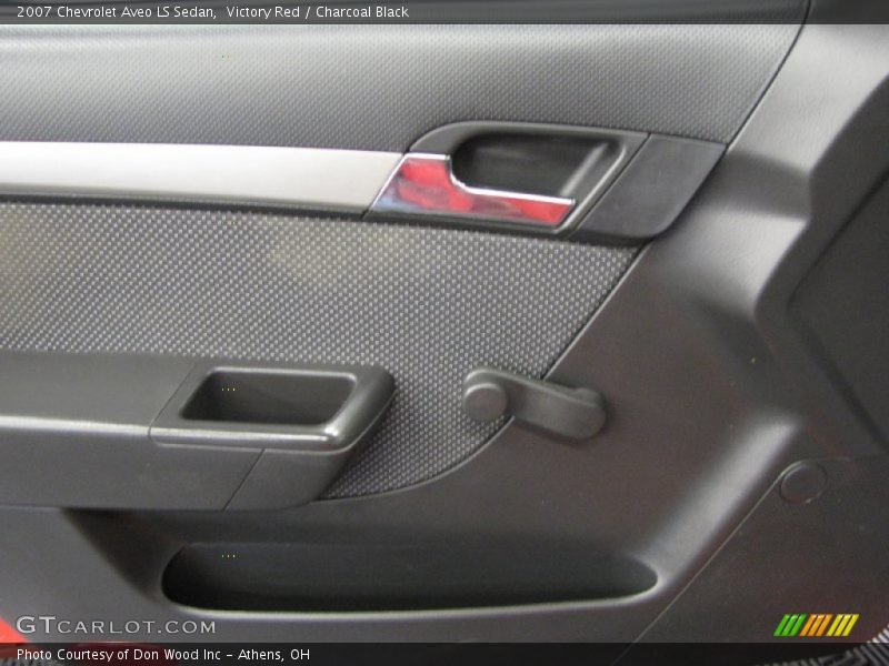 Victory Red / Charcoal Black 2007 Chevrolet Aveo LS Sedan