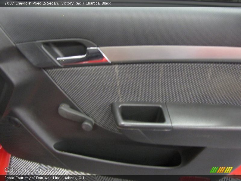 Victory Red / Charcoal Black 2007 Chevrolet Aveo LS Sedan