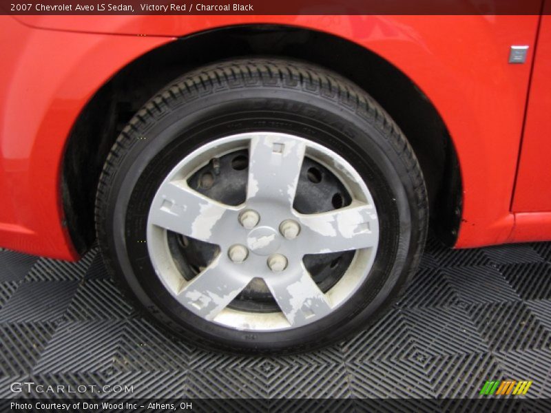 Victory Red / Charcoal Black 2007 Chevrolet Aveo LS Sedan