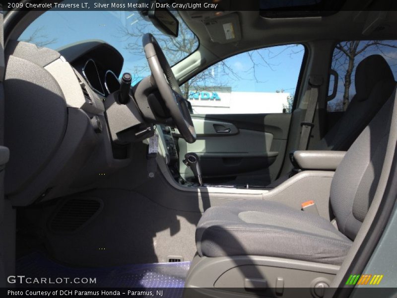 Silver Moss Metallic / Dark Gray/Light Gray 2009 Chevrolet Traverse LT