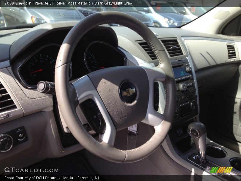 Silver Moss Metallic / Dark Gray/Light Gray 2009 Chevrolet Traverse LT