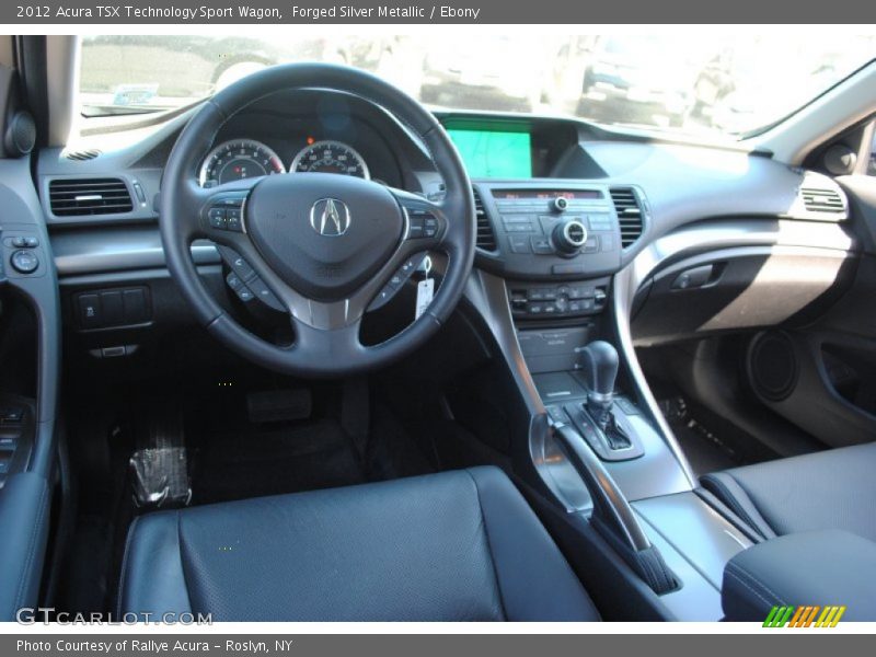 Forged Silver Metallic / Ebony 2012 Acura TSX Technology Sport Wagon