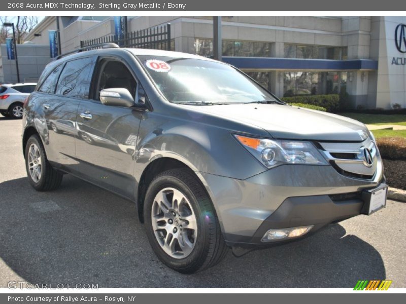 Sterling Gray Metallic / Ebony 2008 Acura MDX Technology