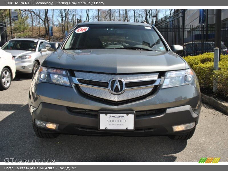 Sterling Gray Metallic / Ebony 2008 Acura MDX Technology