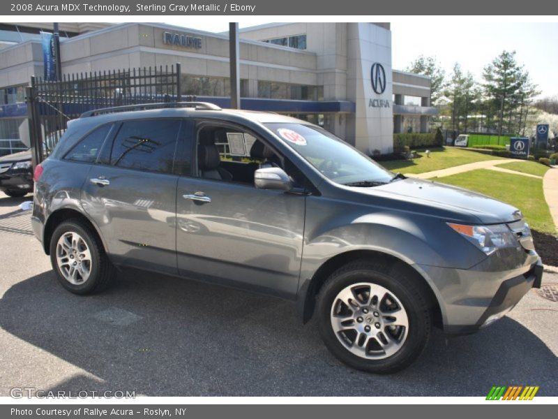 Sterling Gray Metallic / Ebony 2008 Acura MDX Technology