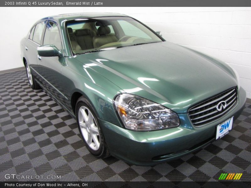 Emerald Mist / Latte 2003 Infiniti Q 45 Luxury Sedan