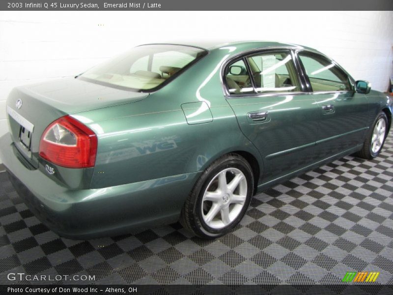 Emerald Mist / Latte 2003 Infiniti Q 45 Luxury Sedan