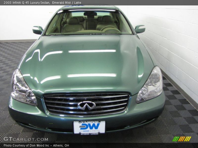 Emerald Mist / Latte 2003 Infiniti Q 45 Luxury Sedan