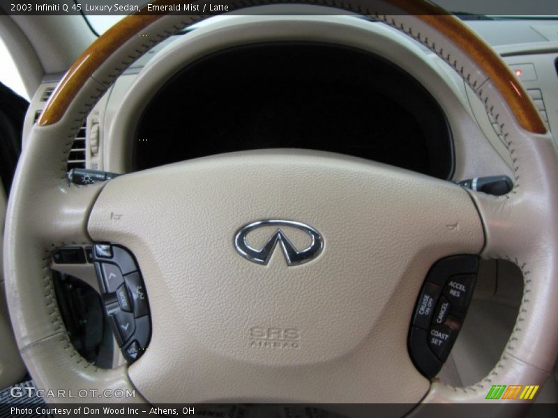 Emerald Mist / Latte 2003 Infiniti Q 45 Luxury Sedan
