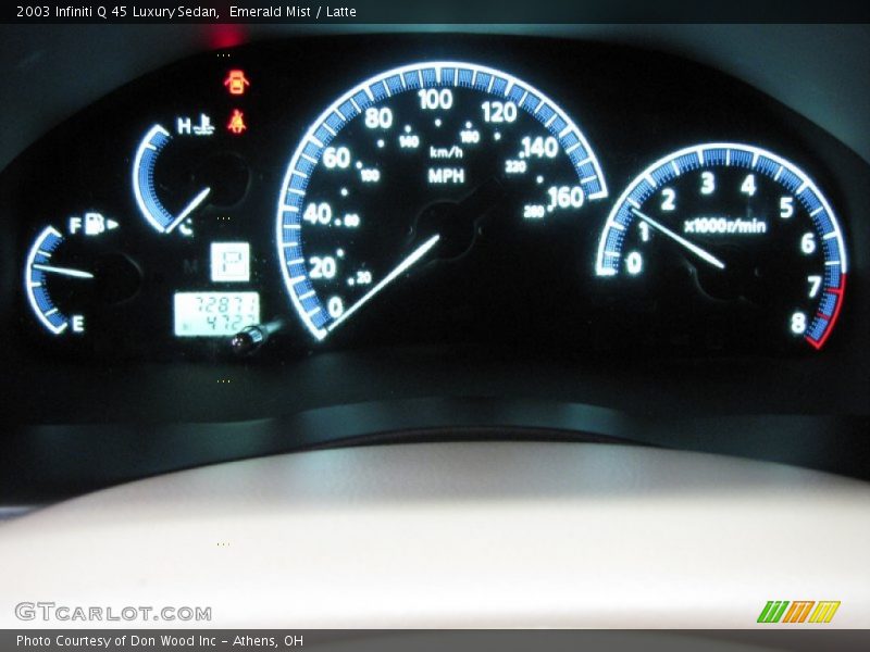 Emerald Mist / Latte 2003 Infiniti Q 45 Luxury Sedan