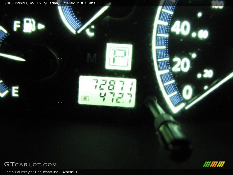 Emerald Mist / Latte 2003 Infiniti Q 45 Luxury Sedan