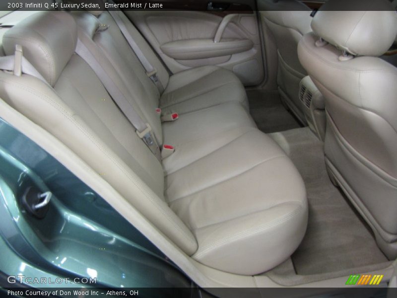 Emerald Mist / Latte 2003 Infiniti Q 45 Luxury Sedan