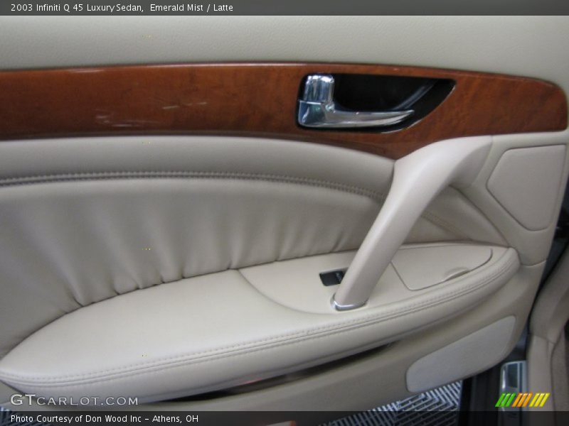Emerald Mist / Latte 2003 Infiniti Q 45 Luxury Sedan