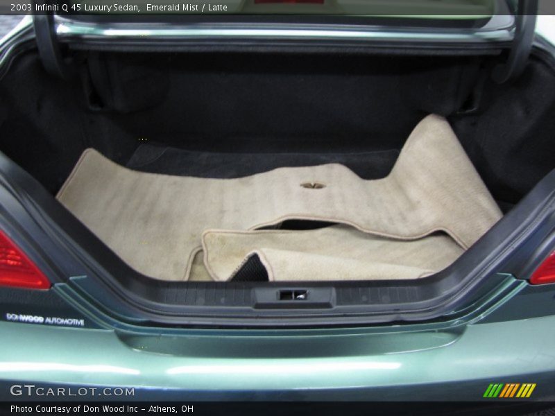 Emerald Mist / Latte 2003 Infiniti Q 45 Luxury Sedan