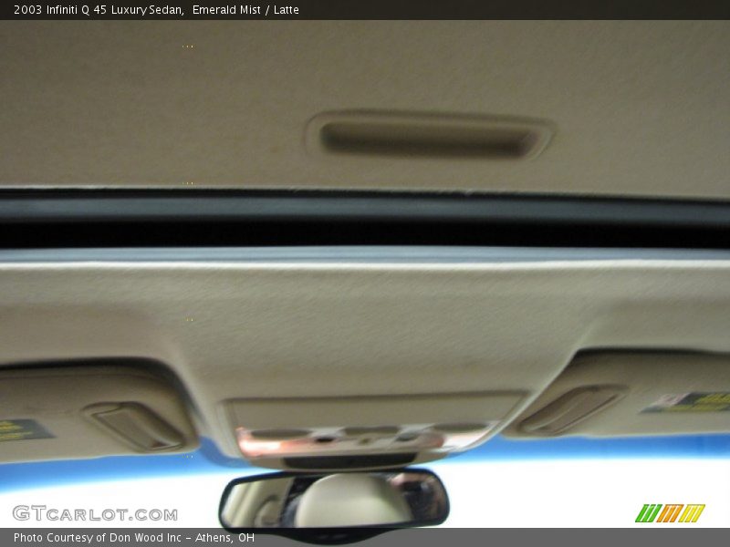Emerald Mist / Latte 2003 Infiniti Q 45 Luxury Sedan