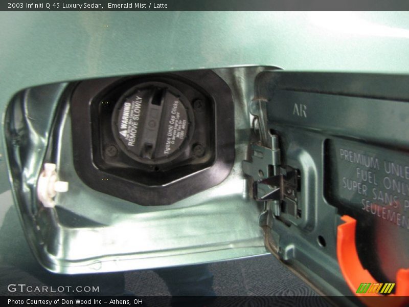 Emerald Mist / Latte 2003 Infiniti Q 45 Luxury Sedan