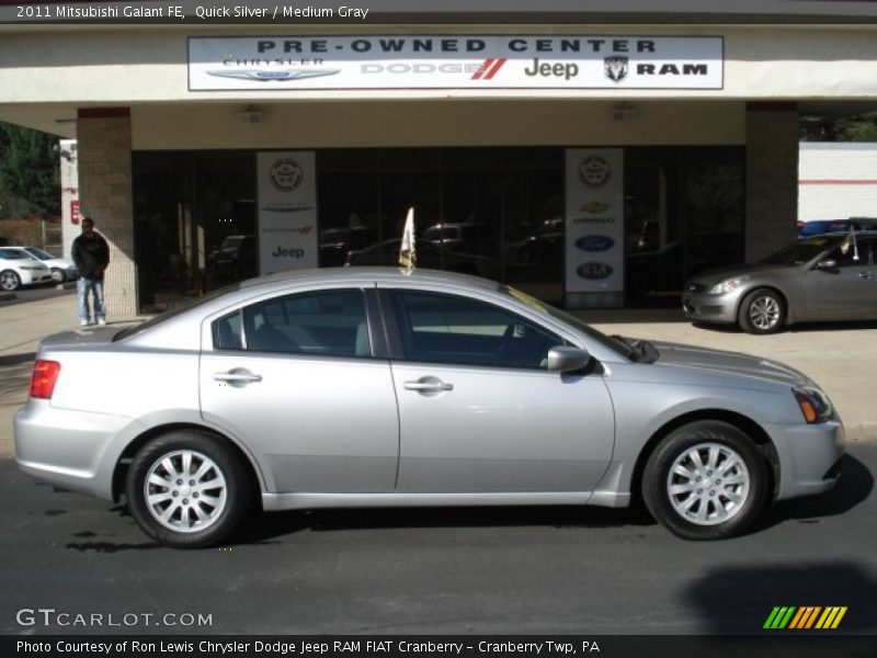 Quick Silver / Medium Gray 2011 Mitsubishi Galant FE