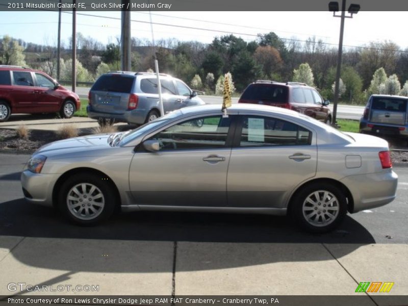 Quick Silver / Medium Gray 2011 Mitsubishi Galant FE