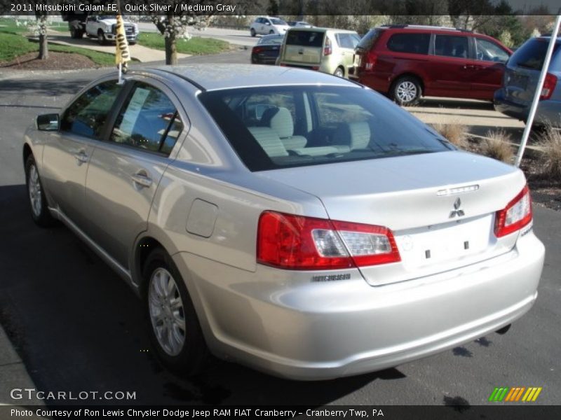 Quick Silver / Medium Gray 2011 Mitsubishi Galant FE