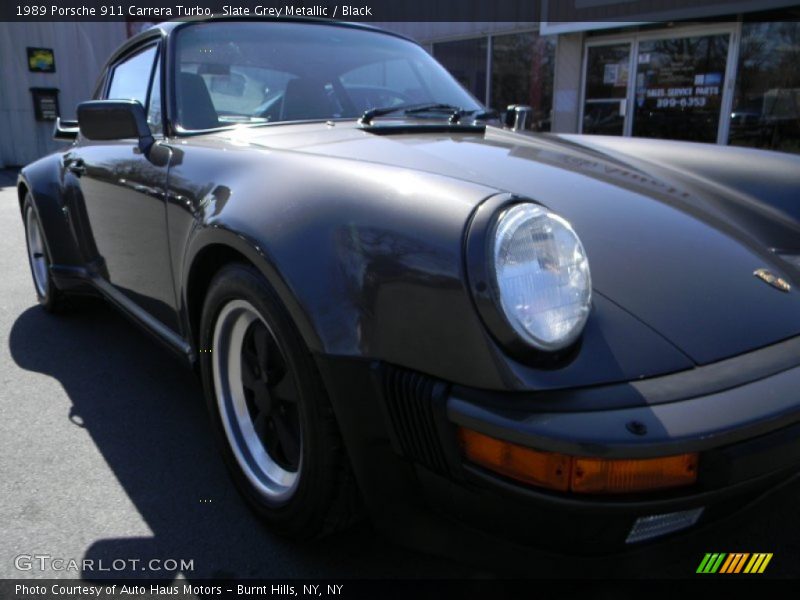 Slate Grey Metallic / Black 1989 Porsche 911 Carrera Turbo