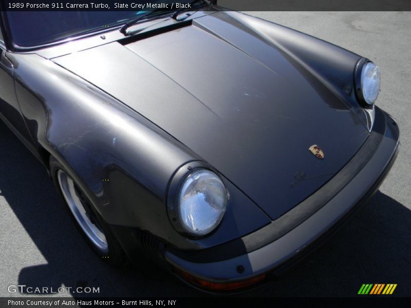 Slate Grey Metallic / Black 1989 Porsche 911 Carrera Turbo