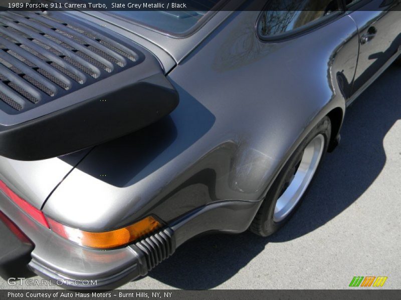 Slate Grey Metallic / Black 1989 Porsche 911 Carrera Turbo