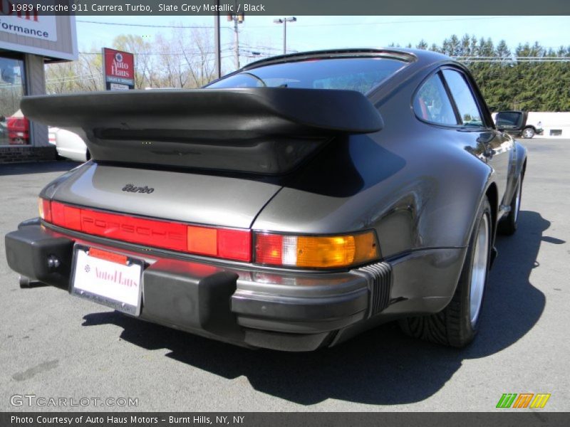Slate Grey Metallic / Black 1989 Porsche 911 Carrera Turbo