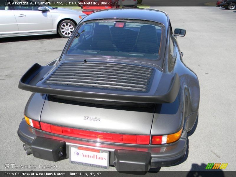 Slate Grey Metallic / Black 1989 Porsche 911 Carrera Turbo