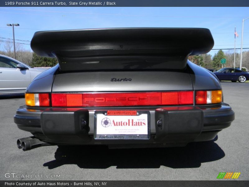 Slate Grey Metallic / Black 1989 Porsche 911 Carrera Turbo