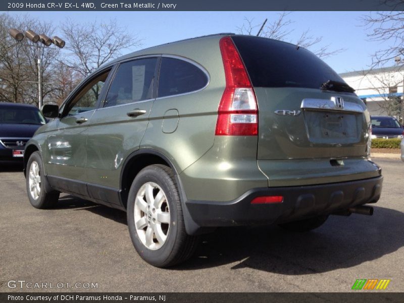 Green Tea Metallic / Ivory 2009 Honda CR-V EX-L 4WD