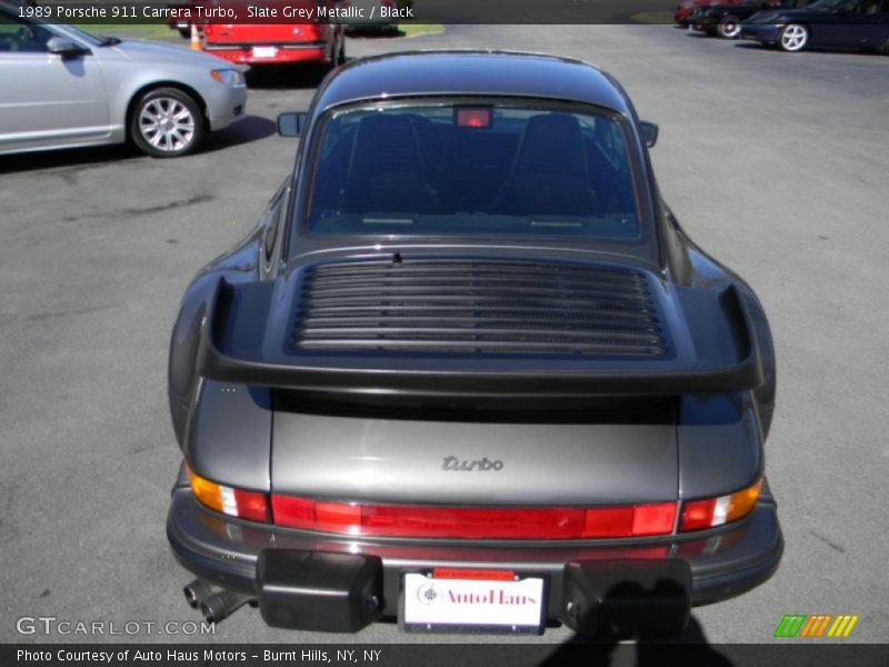 Slate Grey Metallic / Black 1989 Porsche 911 Carrera Turbo