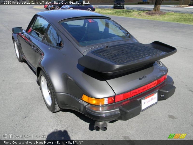 Slate Grey Metallic / Black 1989 Porsche 911 Carrera Turbo