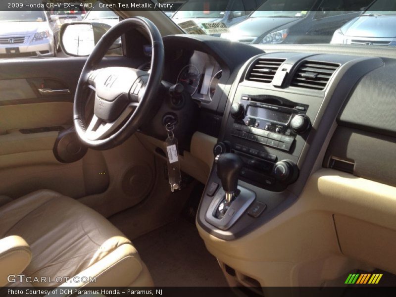 Green Tea Metallic / Ivory 2009 Honda CR-V EX-L 4WD
