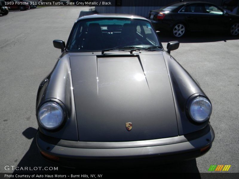 Slate Grey Metallic / Black 1989 Porsche 911 Carrera Turbo