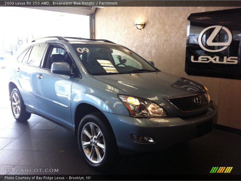 Breakwater Blue Metallic / Parchment 2009 Lexus RX 350 AWD