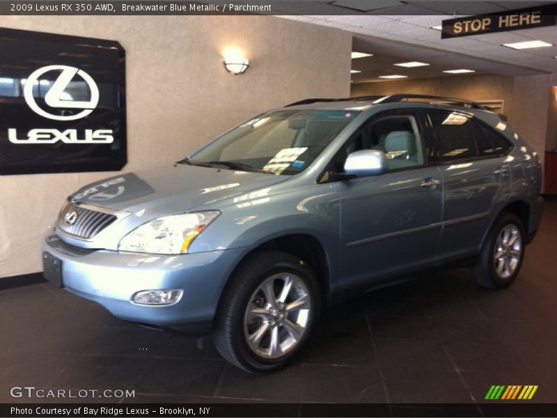 Breakwater Blue Metallic / Parchment 2009 Lexus RX 350 AWD