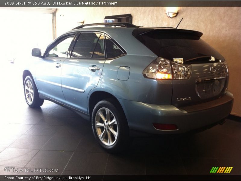 Breakwater Blue Metallic / Parchment 2009 Lexus RX 350 AWD