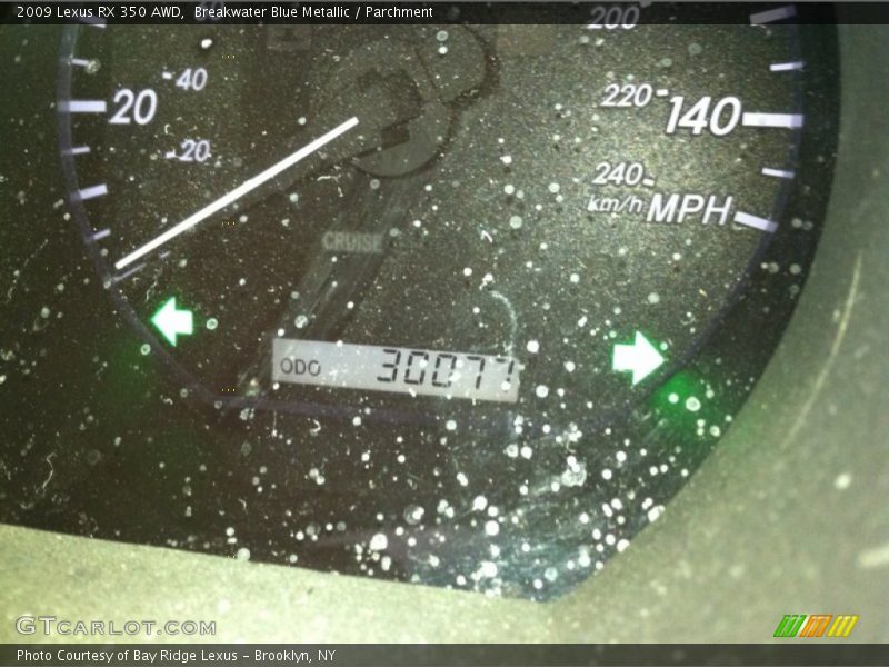 Breakwater Blue Metallic / Parchment 2009 Lexus RX 350 AWD