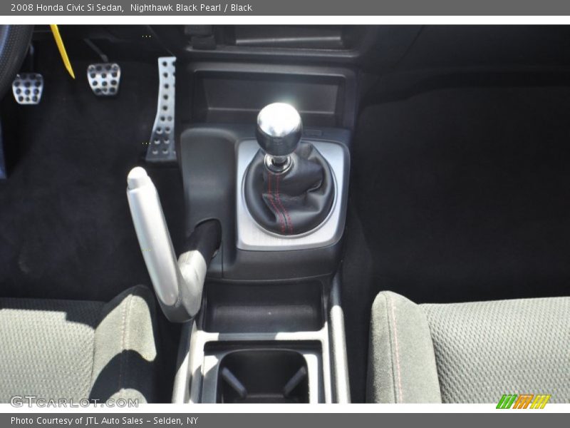 Nighthawk Black Pearl / Black 2008 Honda Civic Si Sedan