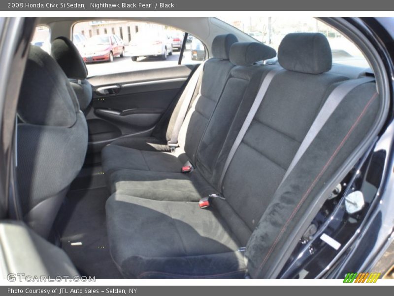 Nighthawk Black Pearl / Black 2008 Honda Civic Si Sedan