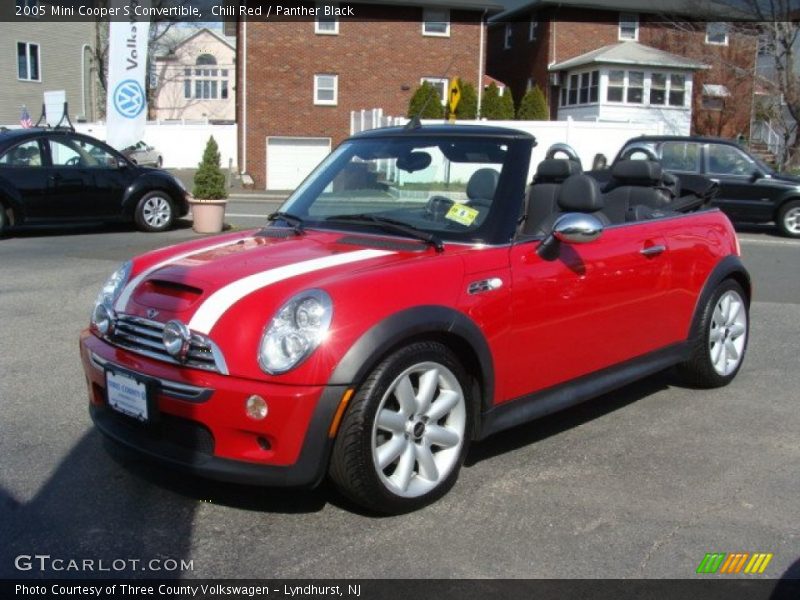 Chili Red / Panther Black 2005 Mini Cooper S Convertible