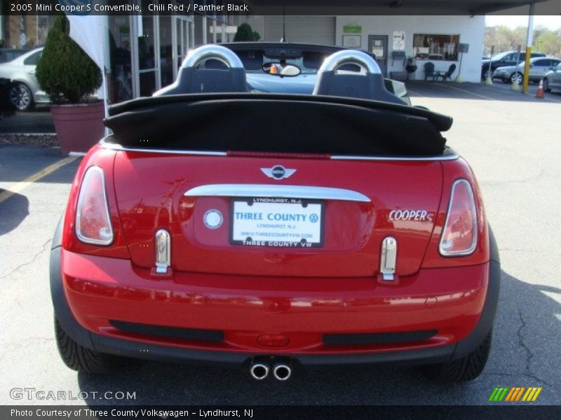 Chili Red / Panther Black 2005 Mini Cooper S Convertible