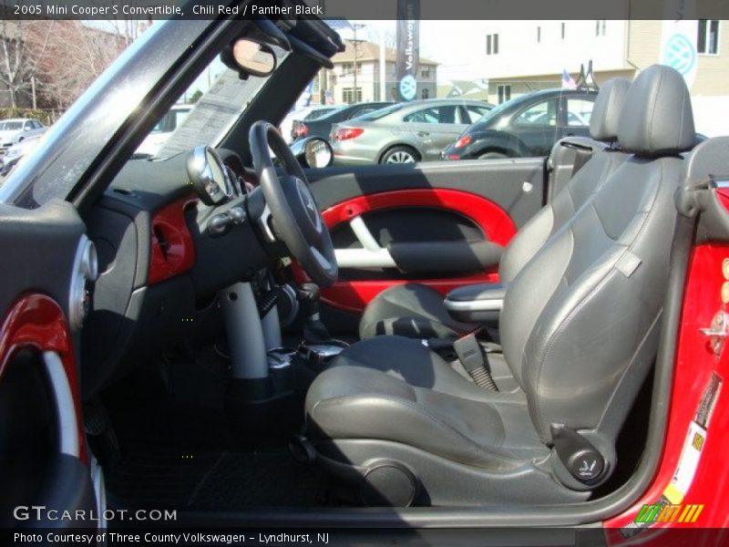 Chili Red / Panther Black 2005 Mini Cooper S Convertible