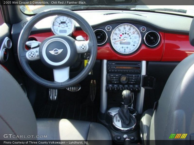 Chili Red / Panther Black 2005 Mini Cooper S Convertible
