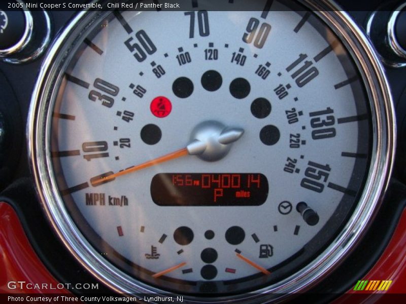 Chili Red / Panther Black 2005 Mini Cooper S Convertible