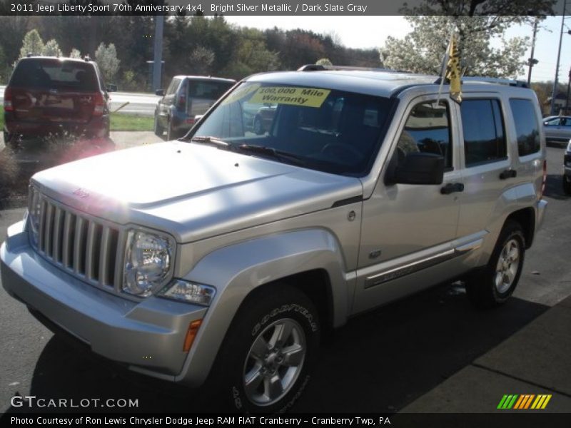 Bright Silver Metallic / Dark Slate Gray 2011 Jeep Liberty Sport 70th Anniversary 4x4