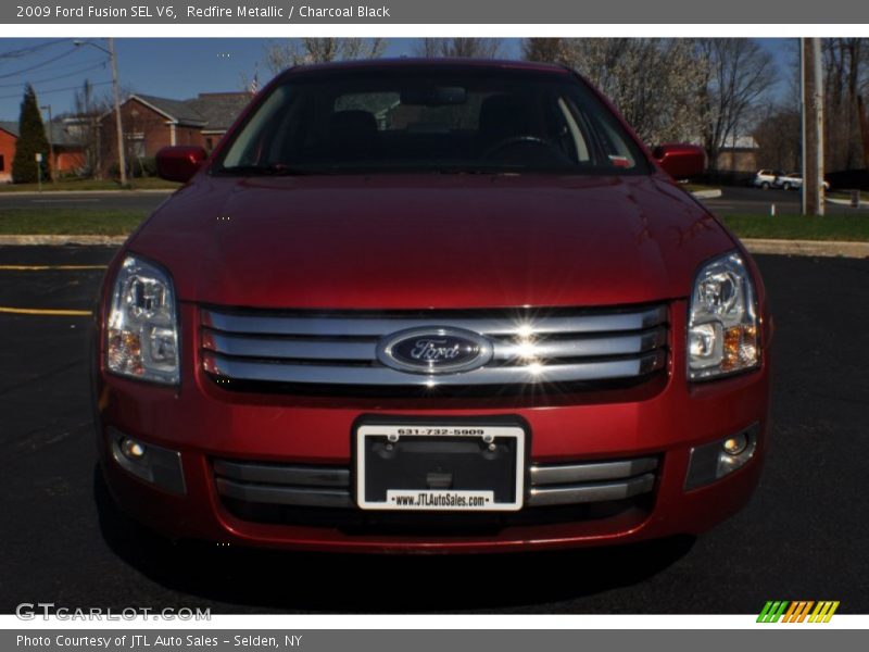 Redfire Metallic / Charcoal Black 2009 Ford Fusion SEL V6