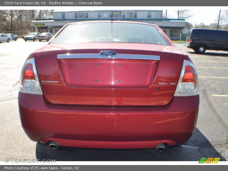 Redfire Metallic / Charcoal Black 2009 Ford Fusion SEL V6