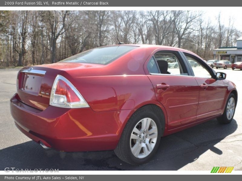 Redfire Metallic / Charcoal Black 2009 Ford Fusion SEL V6