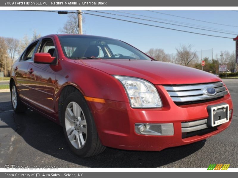Redfire Metallic / Charcoal Black 2009 Ford Fusion SEL V6